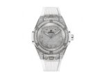 MS Factory Hublot Big Bang Silver steel case with White diamond Watch